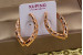 Сережки Xuping Jewelry дужки 2.5 см золотисті