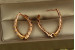 Сережки Xuping Jewelry дужки 2.5 см золотисті