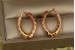 Сережки Xuping Jewelry дужки 2.5 см золотисті