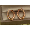 Сережки Xuping Jewelry дужки 2.5 см золотисті