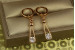 Сережки Xuping Jewelry підвіски вокал 4 см золотисті