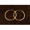 Сережки кільця Xuping Jewelry 2,5 см золотисті