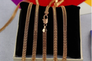 Цепь Xuping Jewelry пітон 50 см 3,5 мм золотистий