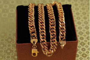 Цепь Xuping Jewelry кобра 50 см 9 мм золотистий