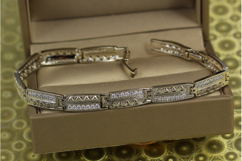 Браслет Xuping Jewelry Варшава 19 см 6 мм сріблястий