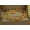 Браслет Xuping Jewelry косичка 18,5 см 6 мм золотистий