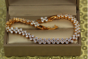 Браслет Xuping Jewelry ялинка 19 см 5 мм золотистий
