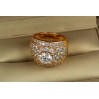 Кільце Xuping Jewelry бочечка з камінням р 19 золотисте