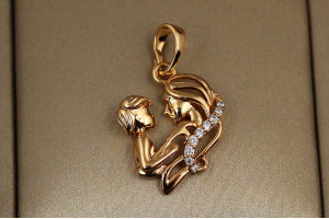 Кулон Xuping Jewelry синочки матері 1.8 см золотистий
