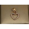 Кулон Xuping Jewelry обідок серце 1,3 см золотистий