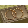 Сережки Xuping Jewelry гранні циліндри 3 см золотисті