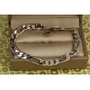 Браслет Xuping Jewelry фігаро 19 см 5 мм сріблястий