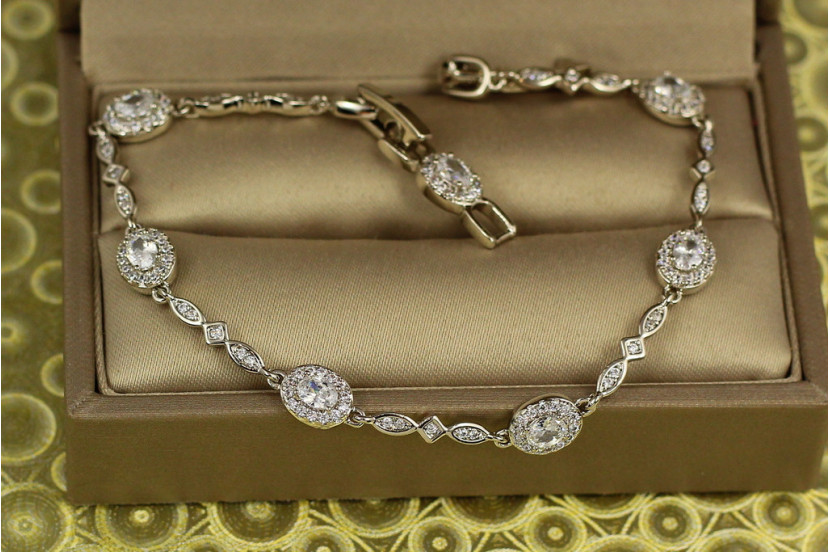 Браслет Xuping Jewelry Ізольда 17 см 5 мм сріблястий
