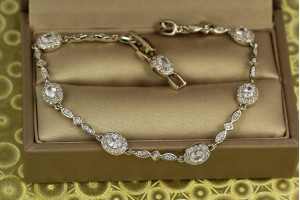 Браслет Xuping Jewelry Ізольда 19 см 5 мм сріблястий Браслет Xuping Jewelry Ізольда 19 см 5 мм сріблястий