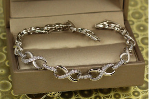 Браслет Xuping Jewelry Ізольда 17 см 5 мм сріблястий