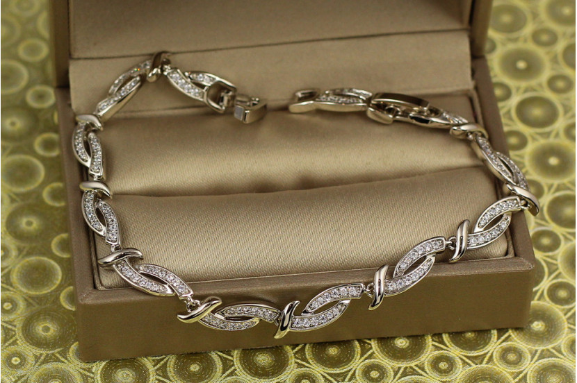 Браслет Xuping Jewelry Скіфія 19 см 5 мм сріблястий