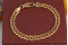 Браслет Xuping Jewelry ромб з огранюванням 20 см 6 мм золотистий