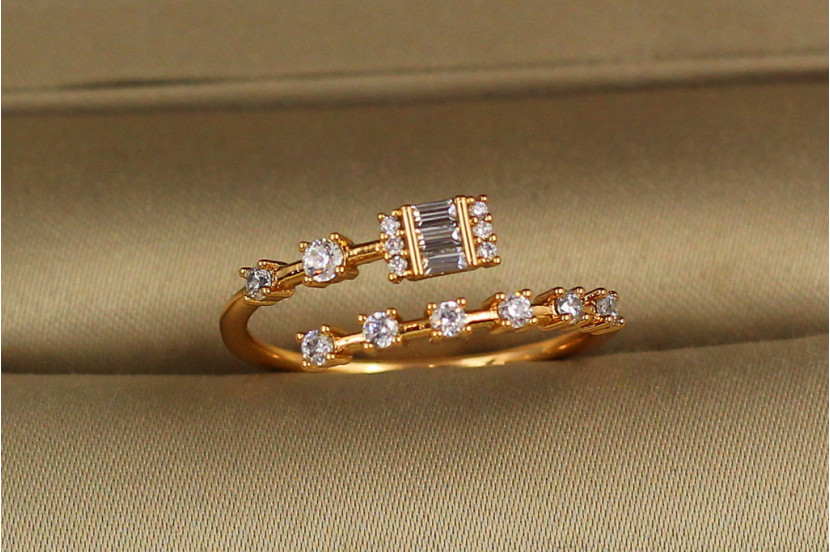 Кільце Xuping Jewelry галлей розсувне р 16+ золотисте
