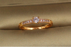 Кільце Xuping Jewelry трепет 18 р золотисте