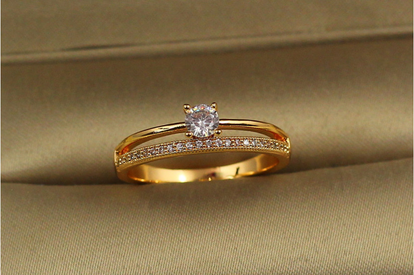 Кільце Xuping Jewelry жіночність 19 р золотисте