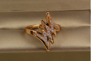 Кільце Xuping Jewelry гроза р 17 золотисте