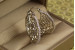 Сережки кільця Хuping Jewelry сіточка 3 см сріблясті