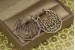 Сережки кільця Хuping Jewelry сіточка 3 см сріблясті