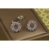 Сережки гвоздики Xuping Jewelry вінець долі 1,4 см сріблясті