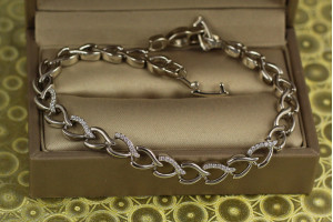 Браслет Xuping Jewelry лицева петля 17,5 см 5 мм сріблястий
