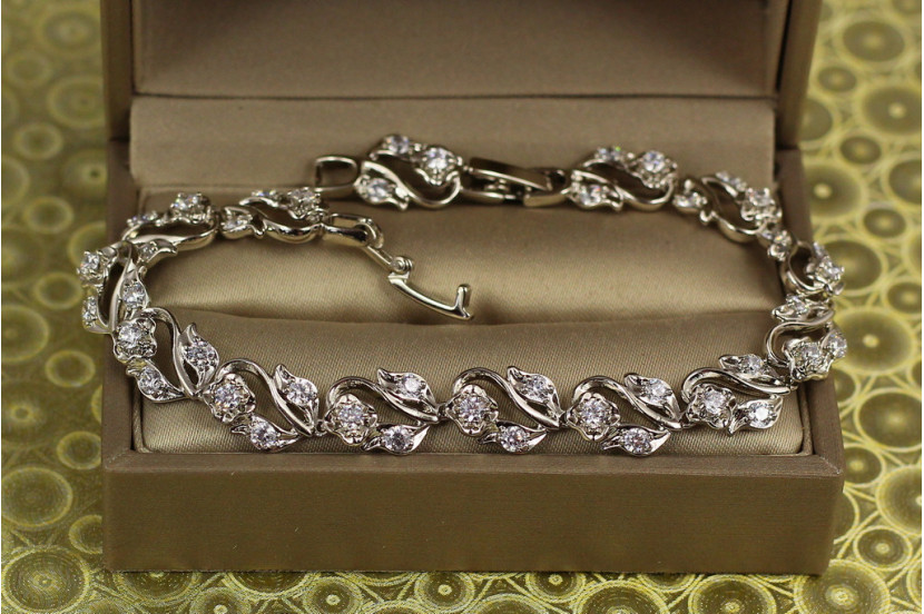Браслет Xuping Jewelry лісова пісня 17,5 см 9 мм сріблястий