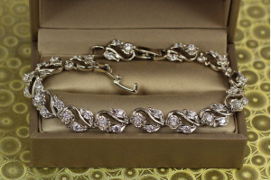 Браслет Xuping Jewelry лісова пісня 19,5 см 9 мм сріблястий