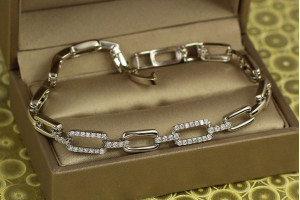 Браслет Xuping Jewelry перспектива 18 см 6 мм сріблястий