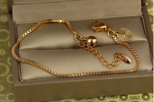Браслет Xuping Jewelry венеціанка 17 см 1,5 мм золотистий