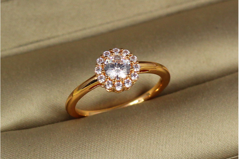 Кільце Xuping Jewelry Асоль р 18 золотисте