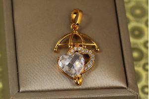 Кулон Xuping Jewelry Погода у будинку 2,5 см золотистий