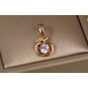 Кулон Xuping Jewelry Яблучко з камінчиком 9 мм золотистий