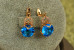 Сережки Xuping Jewelry орбітальна станція 2.5 см золотисті