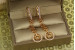 Сережки підвіски Xuping Jewelry Вензель 3,3 см золотисті