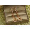 Сережки підвіски Xuping Jewelry Вензель 3,3 см золотисті