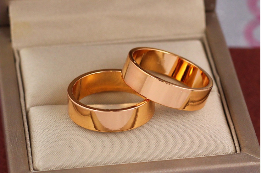 Обручка Xuping Jewelry американка 6 мм р 21 золотиста