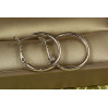 Сережки кільця Xuping Jewelry гладкі 2 см сріблясті
