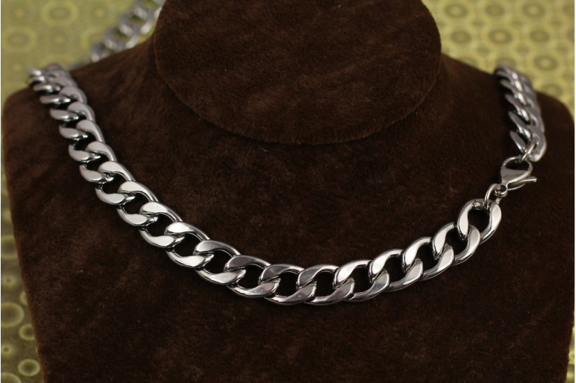 Ланцюг Xuping Jewelry круглий панцирний 60 см 10 мм сріблястий